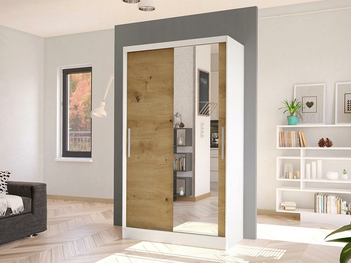 Armadio Closico Structor VI (Bianco + Rovere Artisan)