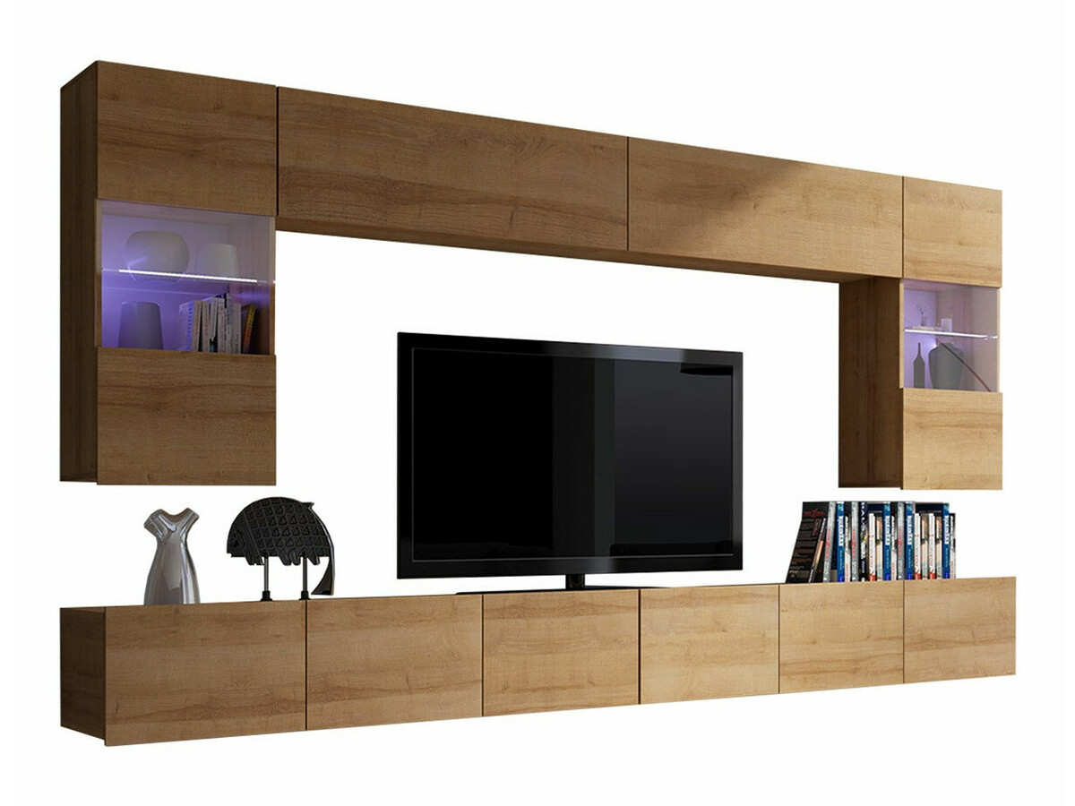 Parete attrezzata Remus I (Quercia dorata)