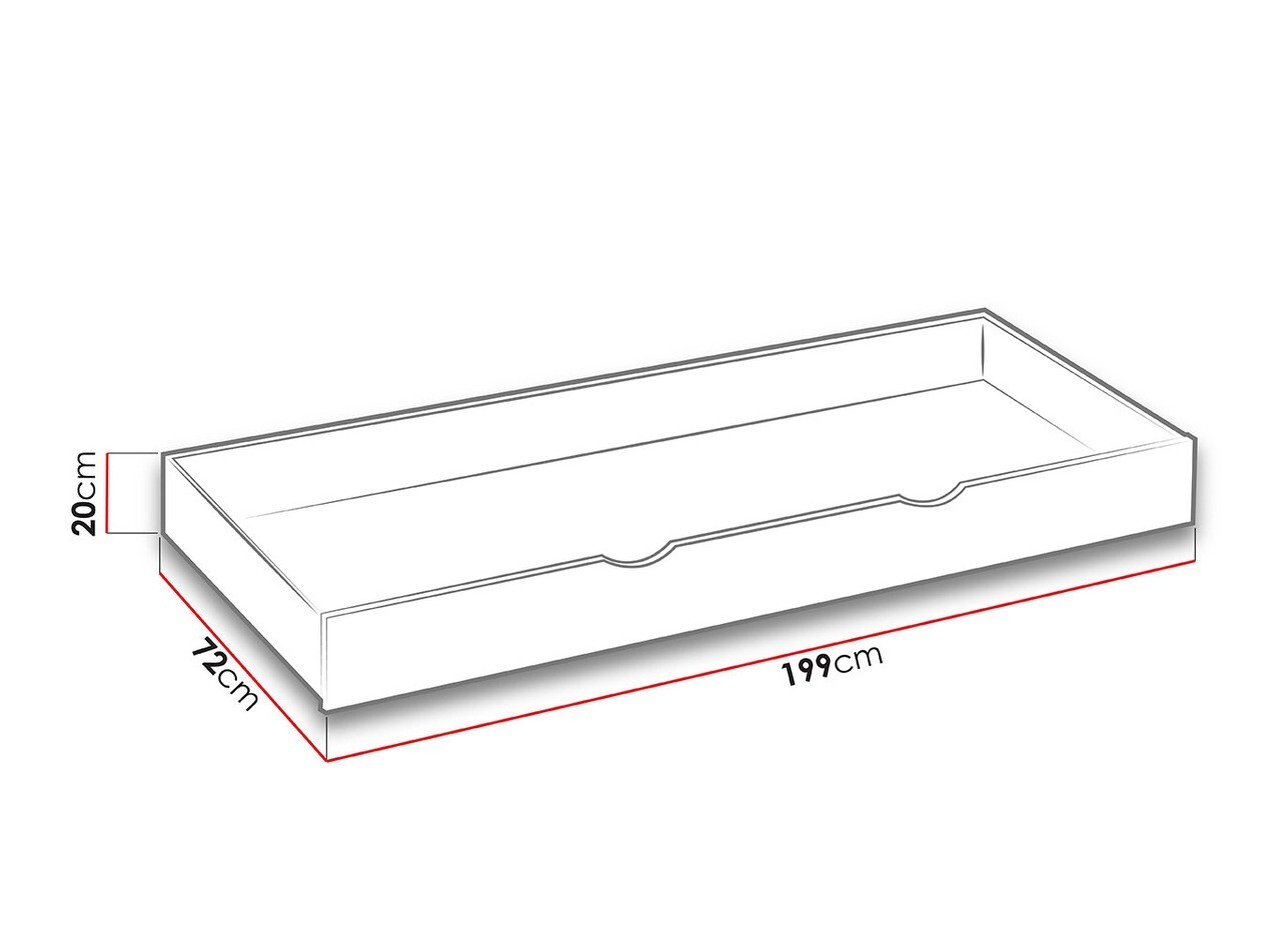 Letto Levtala 112 (Antracite + Bianco + Fucsia)