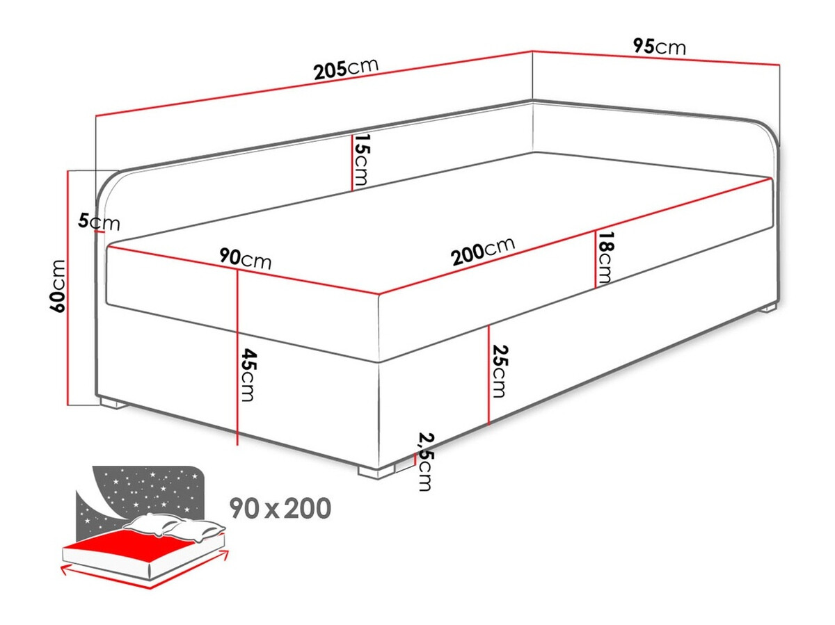Letto Noma (Lux 06 + Lux 05)
