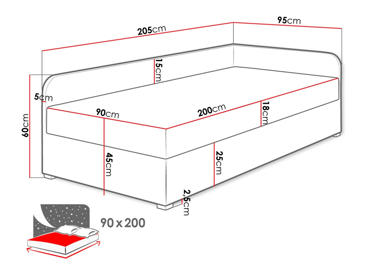 Letto Noma (Lux 23 + Lux 06)