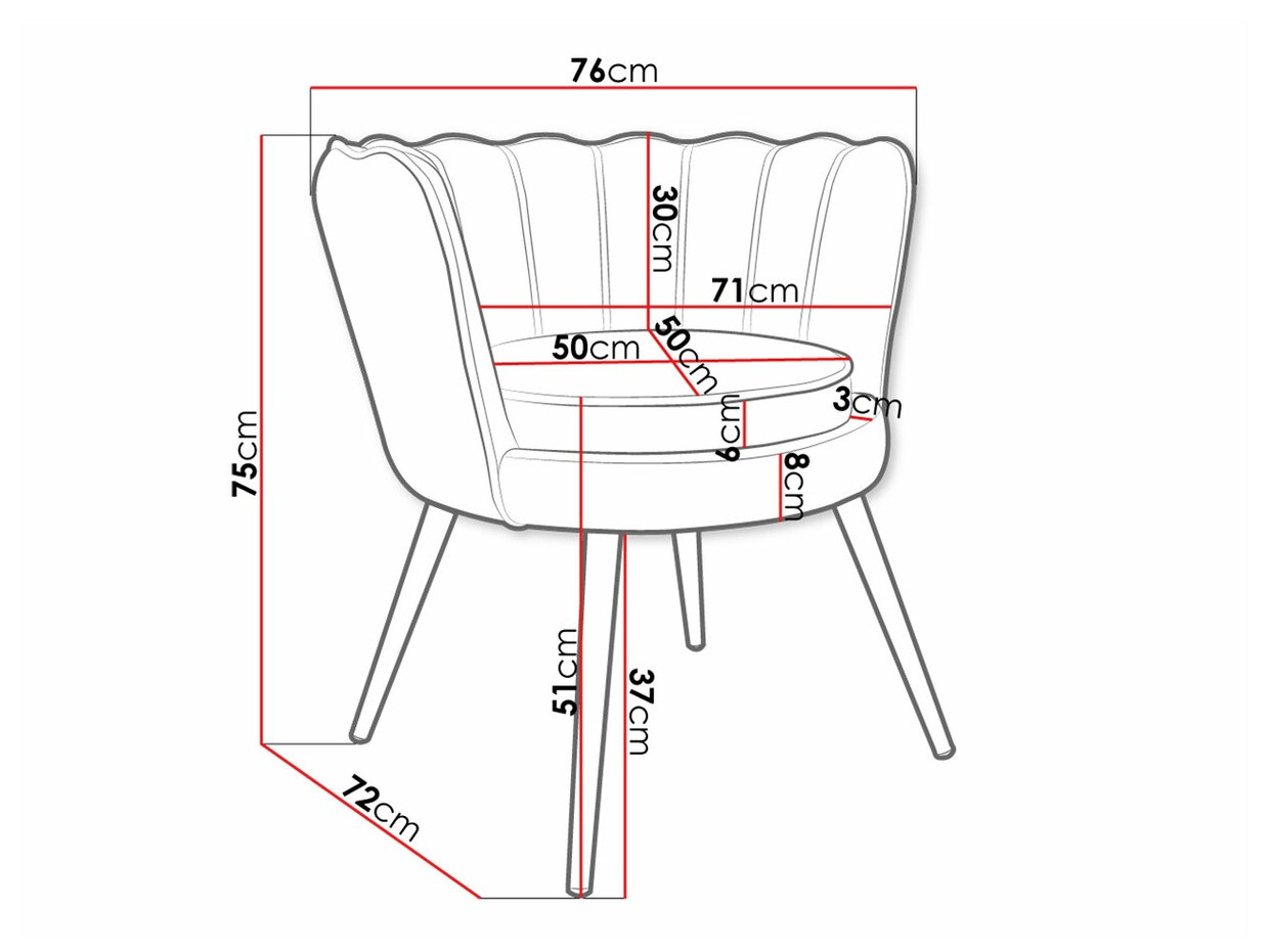 Poltrona Comfivo Univae (Grigio + D'oro)