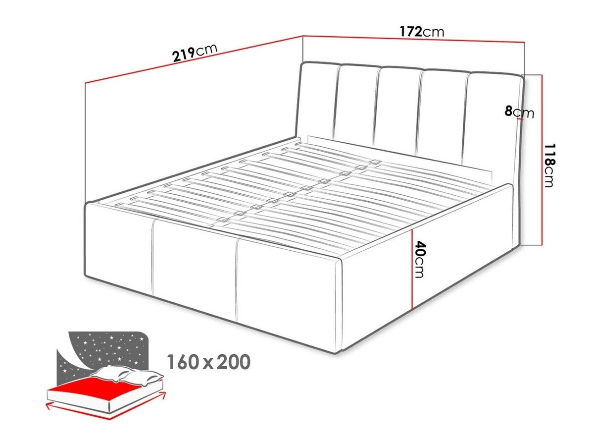 Letto ComfiDream Lumora (Fresh 01)