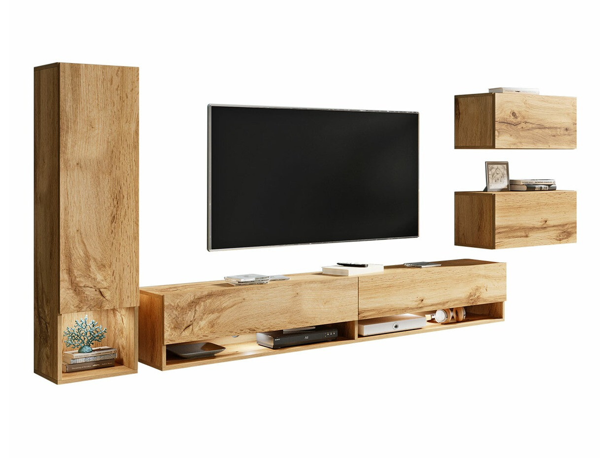 Parete attrezzata Sarasota 124 (Quercia di Wotan)