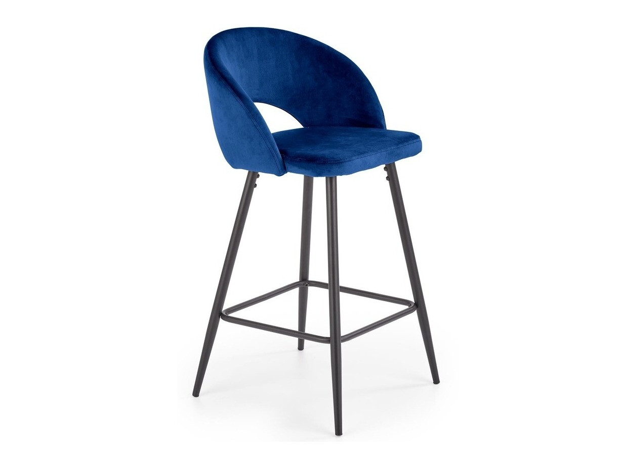 Sgabello da bar Houston 881 (Blu scuro + Nero)