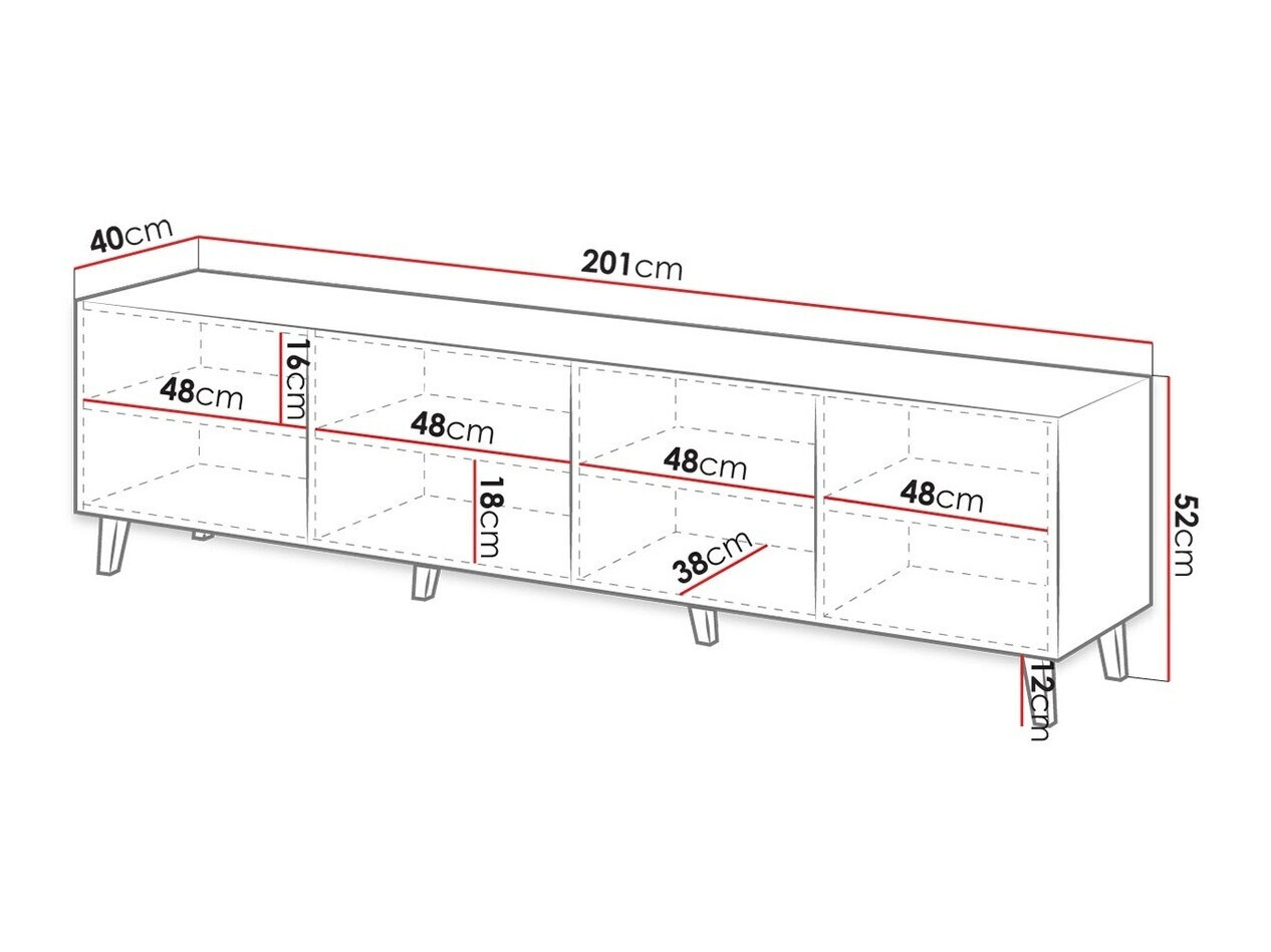 Mobile porta TV Dicto I (Bianco)
