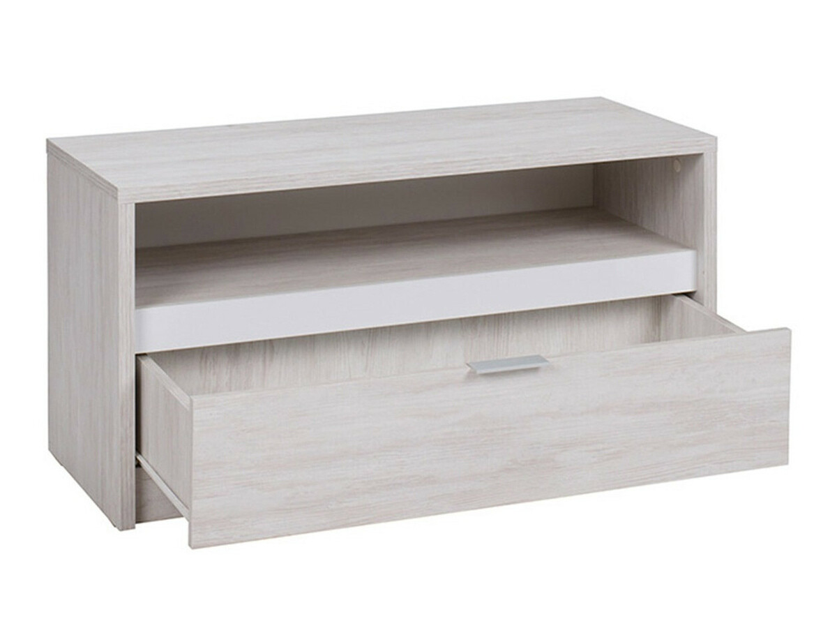 Parete attrezzata Fivelbo 115 (Quercia del Monastery + Nero lucido)