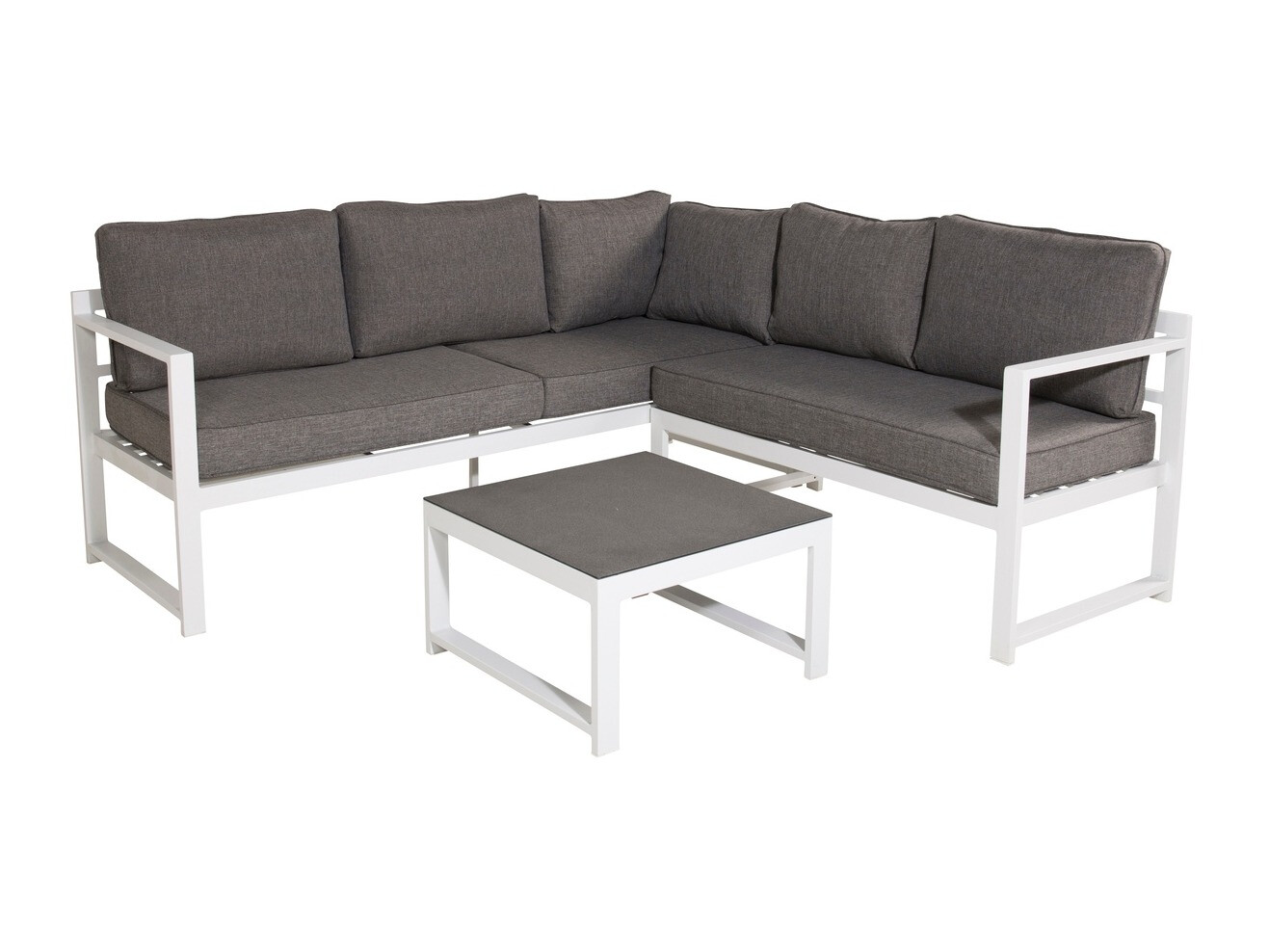 Mobili da giardino Dallas 773 (Bianco + Grigio)