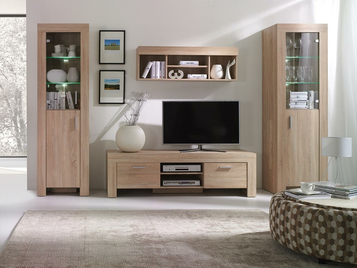 Parete attrezzata Melfeli 124 (Sonoma quercia)