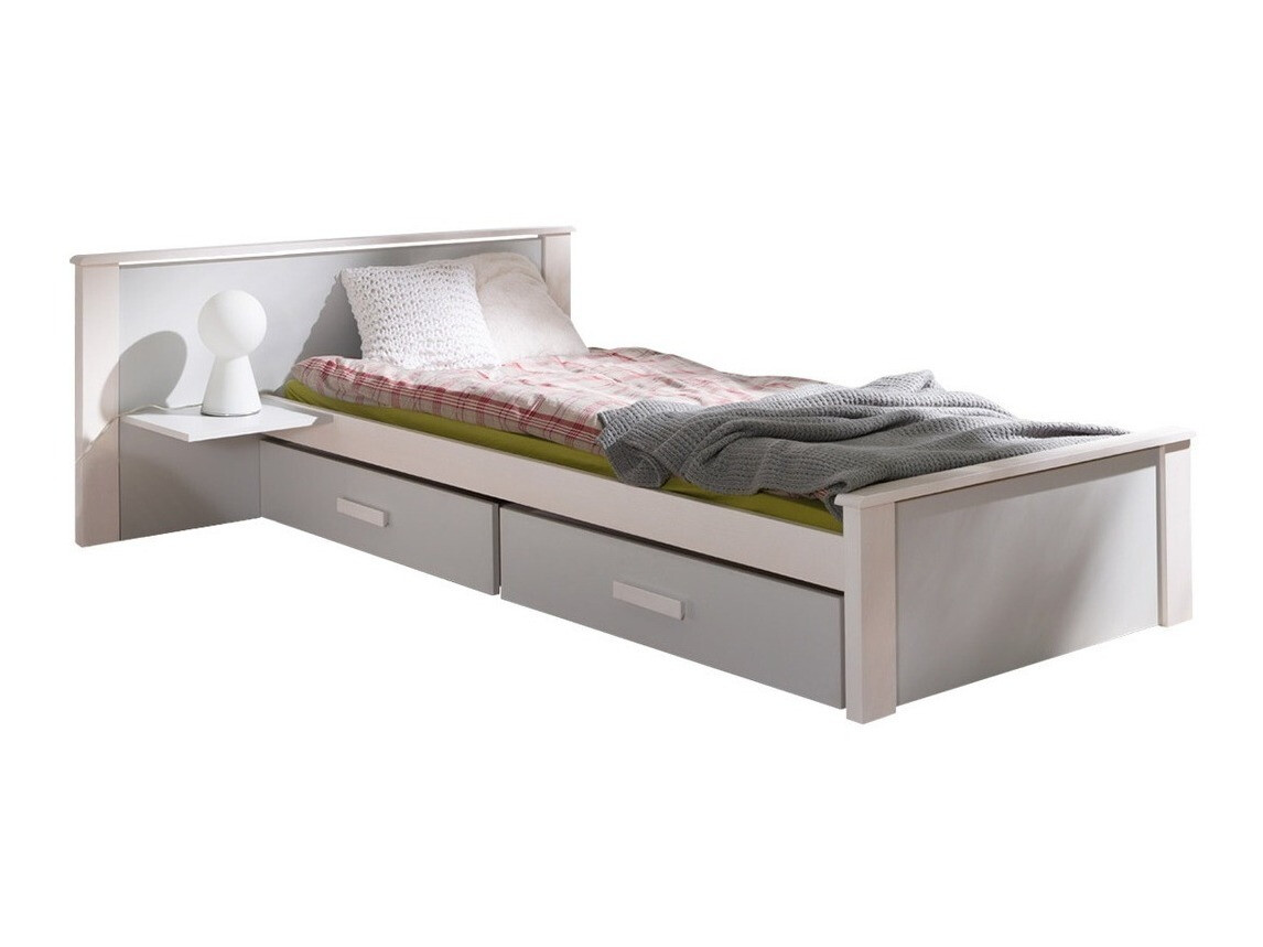 Letto Henderson 118 (Bianco + Grigio)