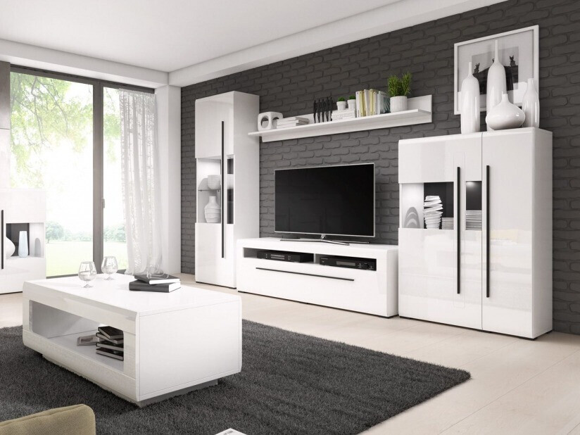 Mensola Ophsalu 101 (Bianco + Bianco lucido)