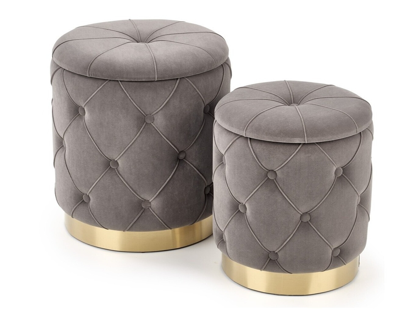 Set di pouf Houston 1154 (Grigio)