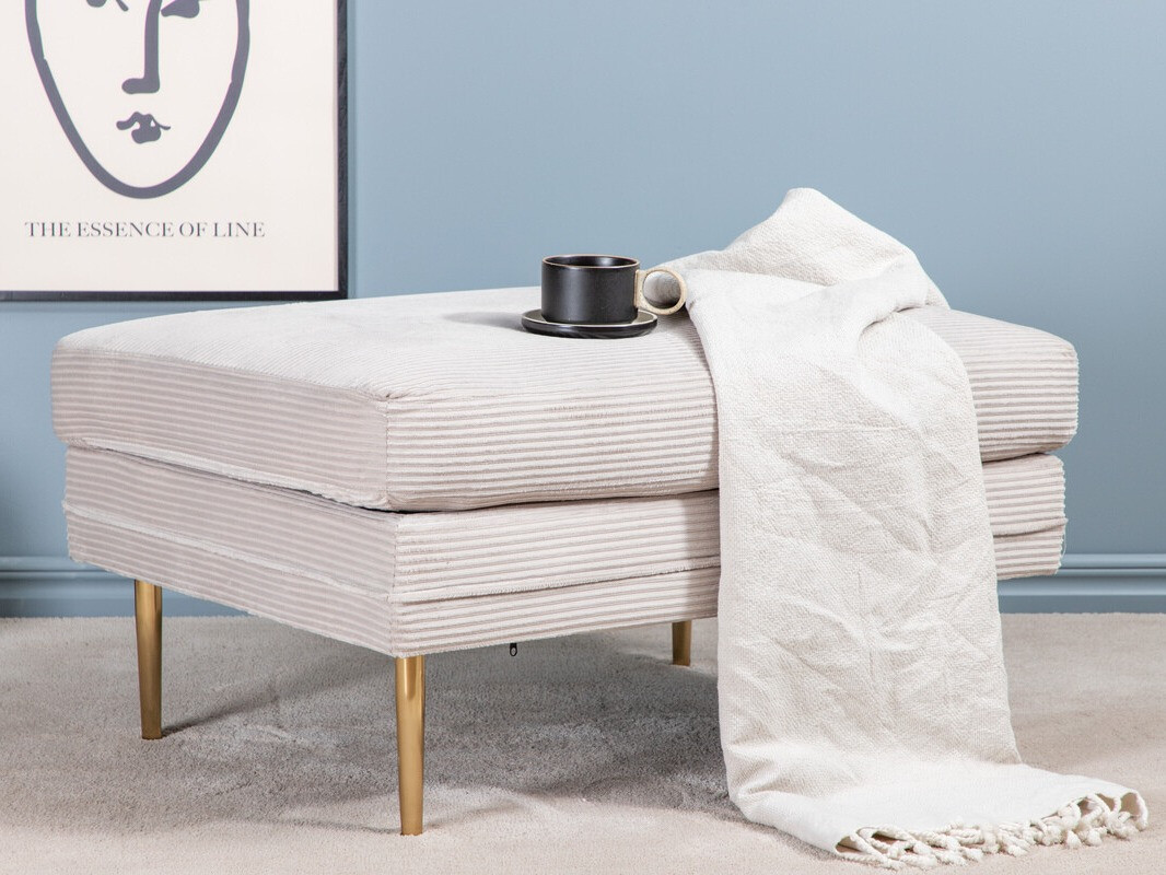 Panca imbottita Dallas 2653 (Beige + D'oro)