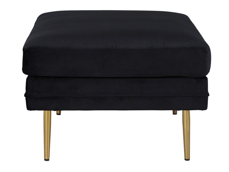 Panca imbottita Dallas 2653 (Nero + D'oro)