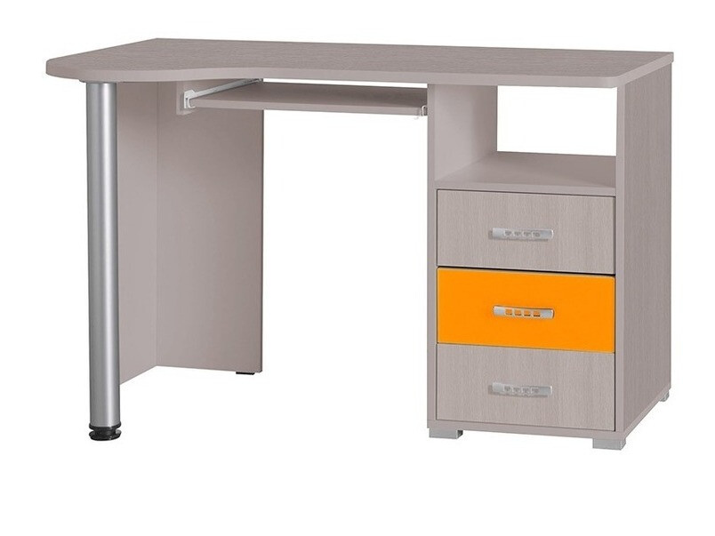 Scrivania da ufficio Toledo B106 (Frassino + Arancione)