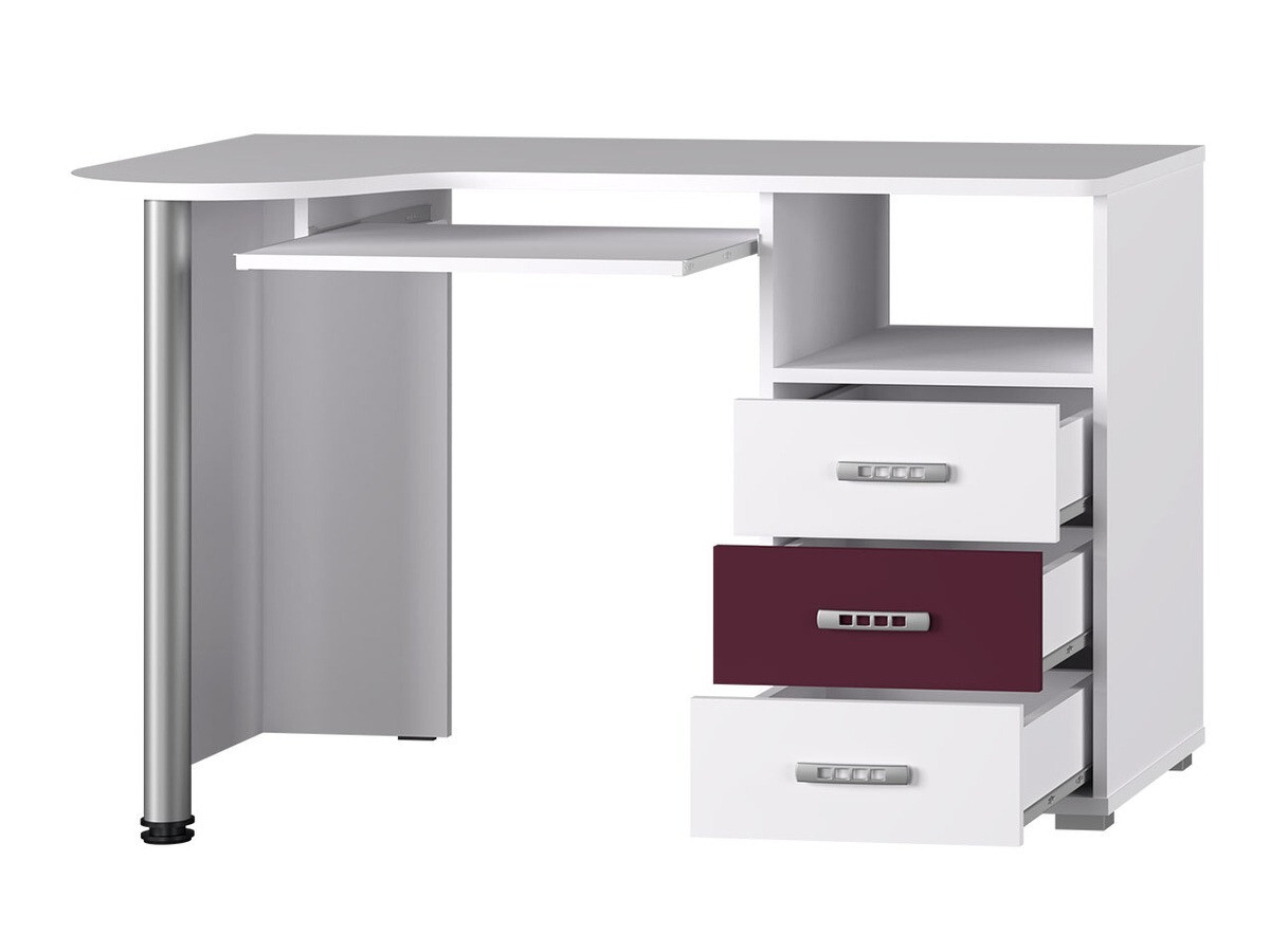 Scrivania da ufficio Toledo B106 (Frassino + Arancione)