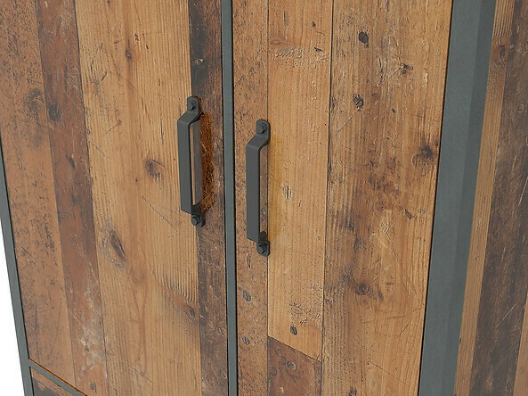 Armadio Belsera 110 (Marrone + Matera grigio)