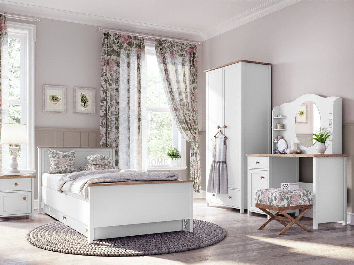 Scrivania da ufficio Romelbo 139 (Bianco + Quercia)