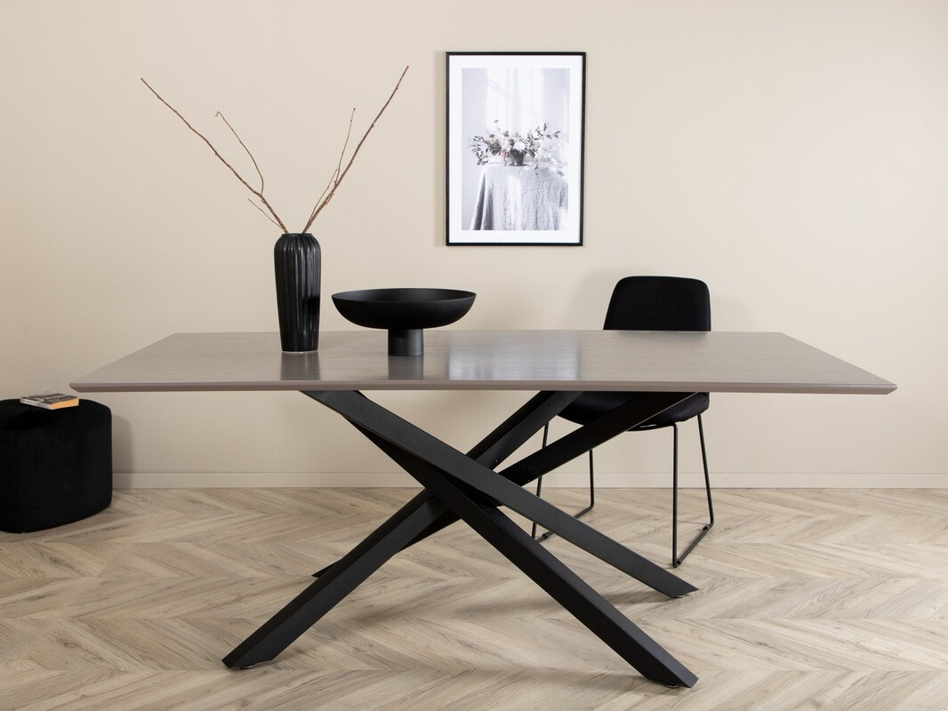 Tavolo Dallas 1722 (Grigio + Nero)