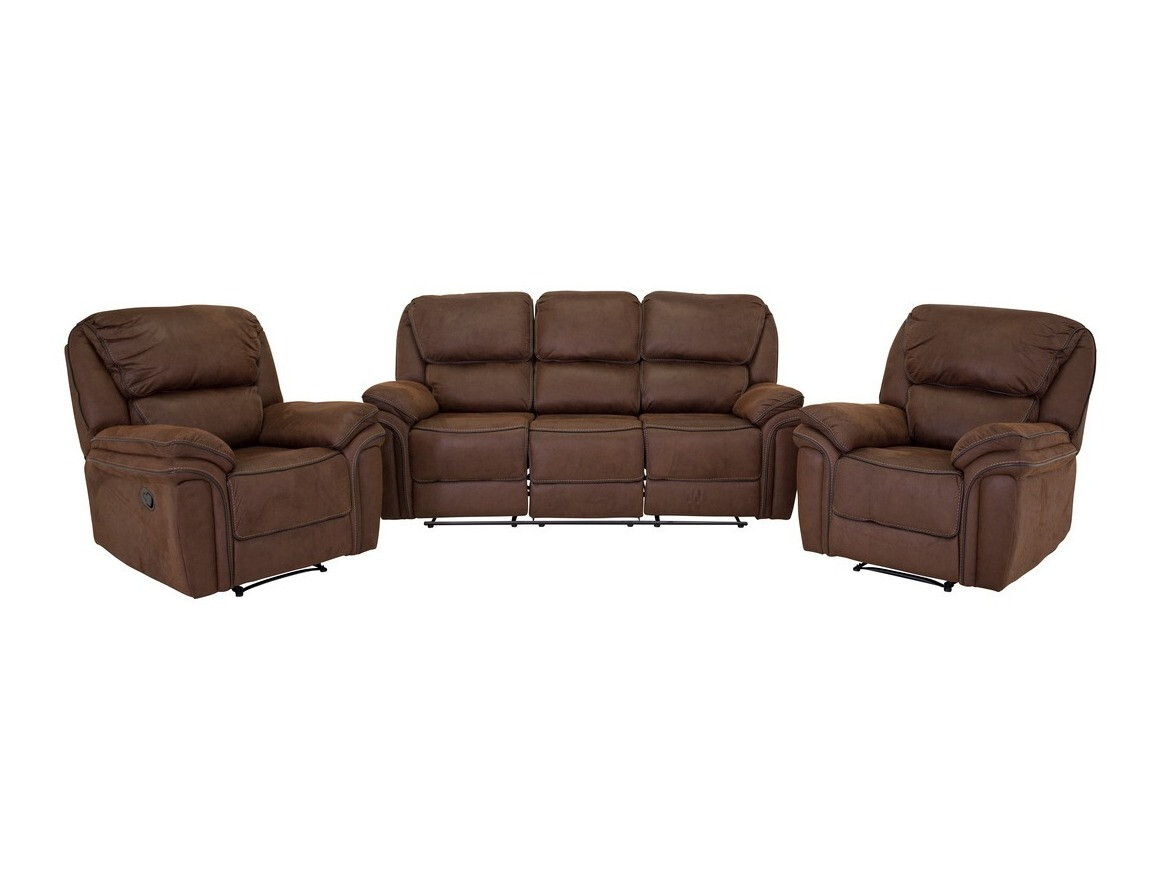 Set mobili imbottiti Dallas 4726 (Marrone)