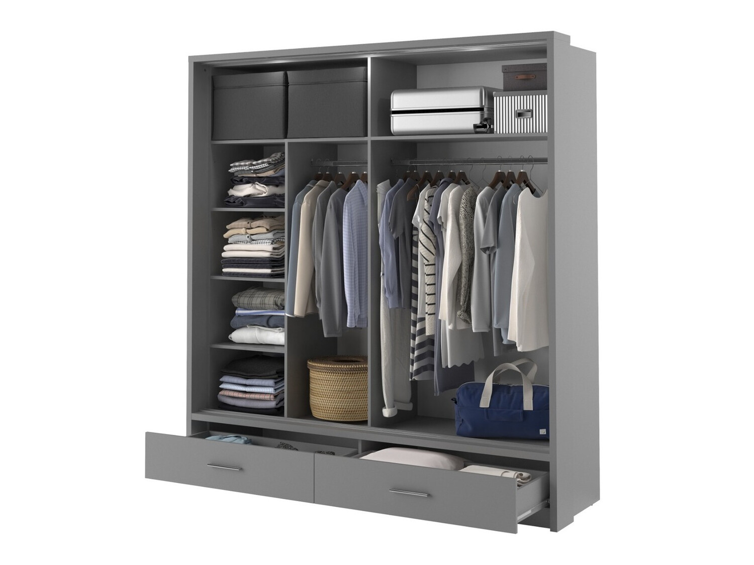 Armadio Fresno 104 (Grigio)