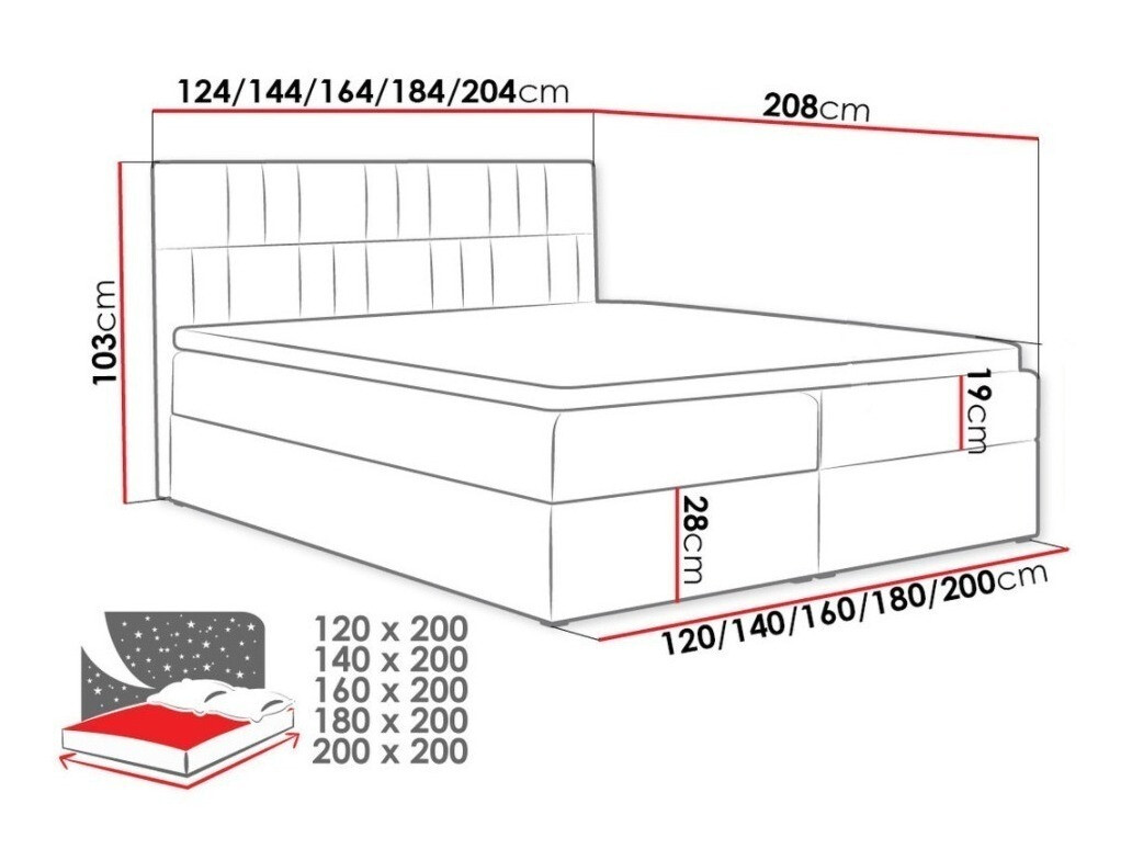 Letto continentale Pons I (Kronos 34)