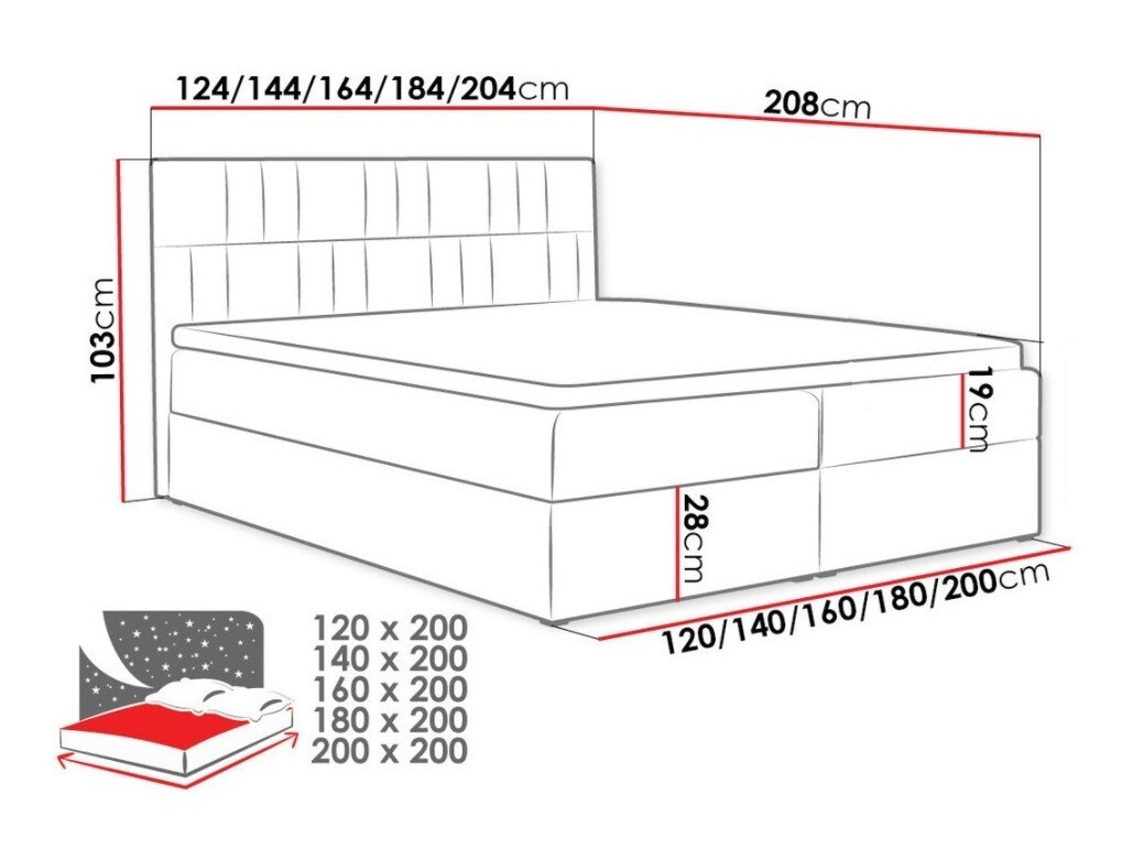 Letto continentale Pons II (Kronos 34)