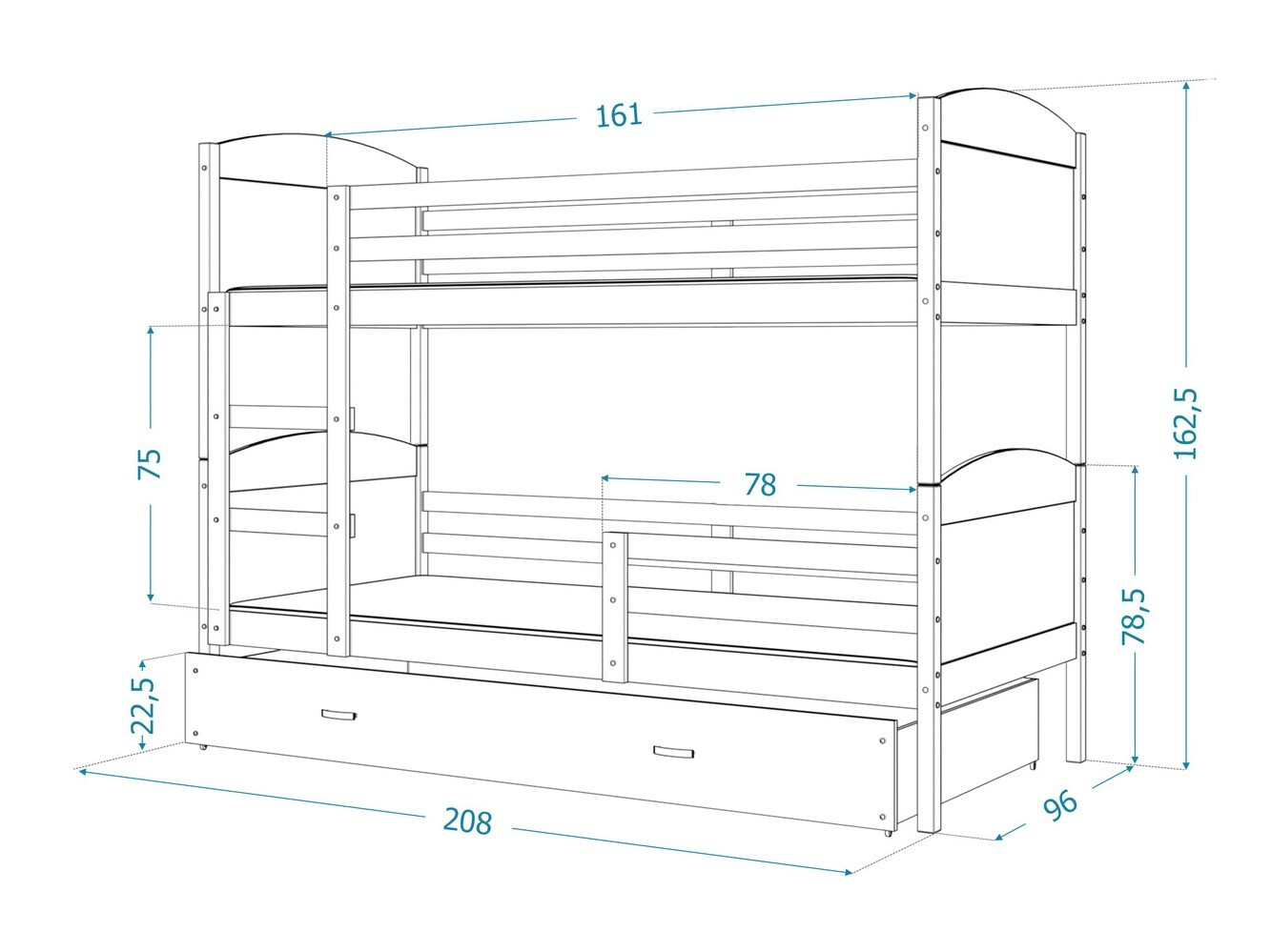 Letto a castello Aurora 103