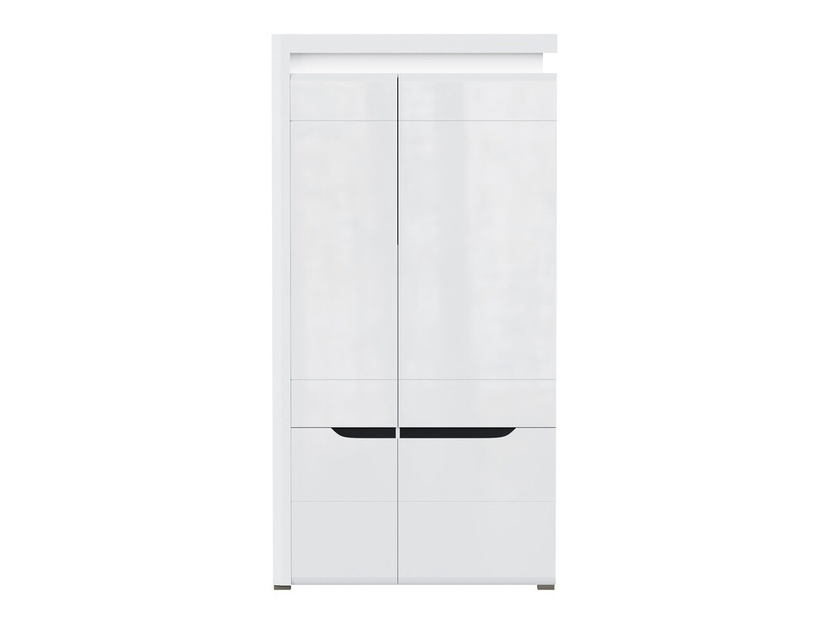 Armadio Revelmi 107 (Bianco lucido + Bianco)