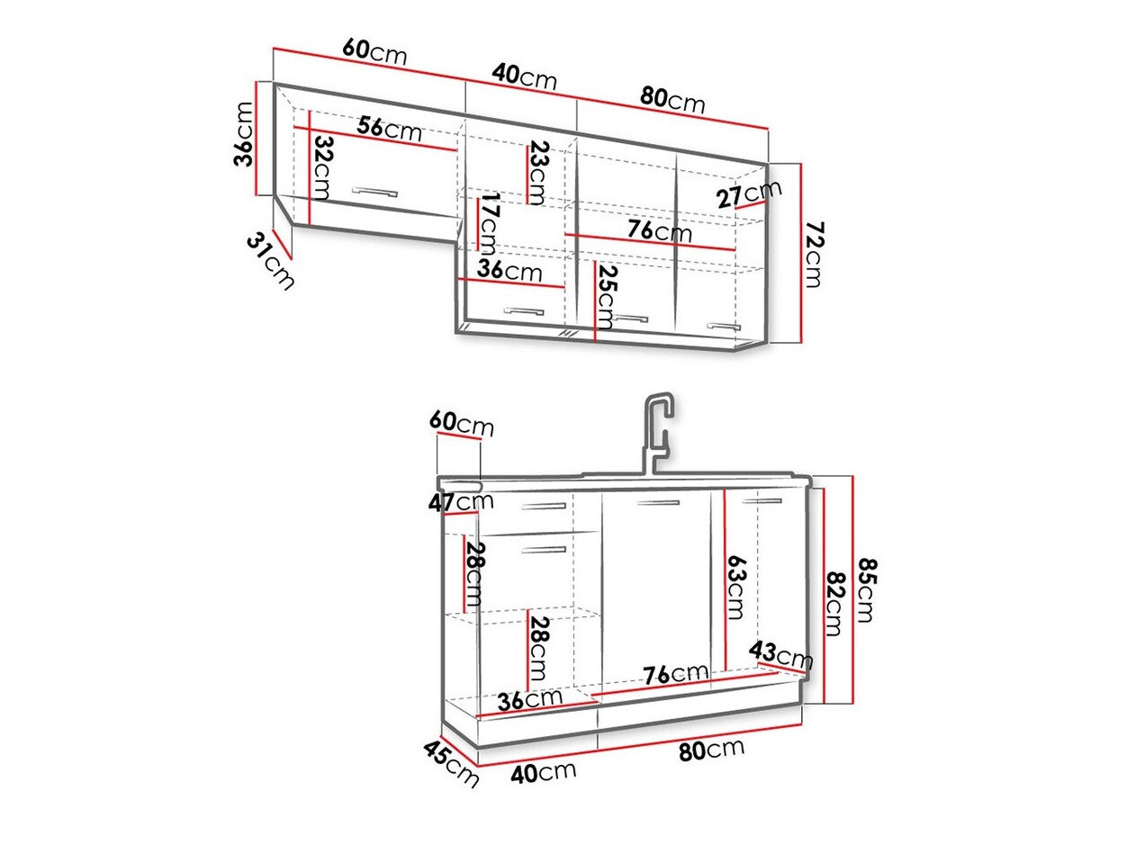 Composizione cucina Trenton 172