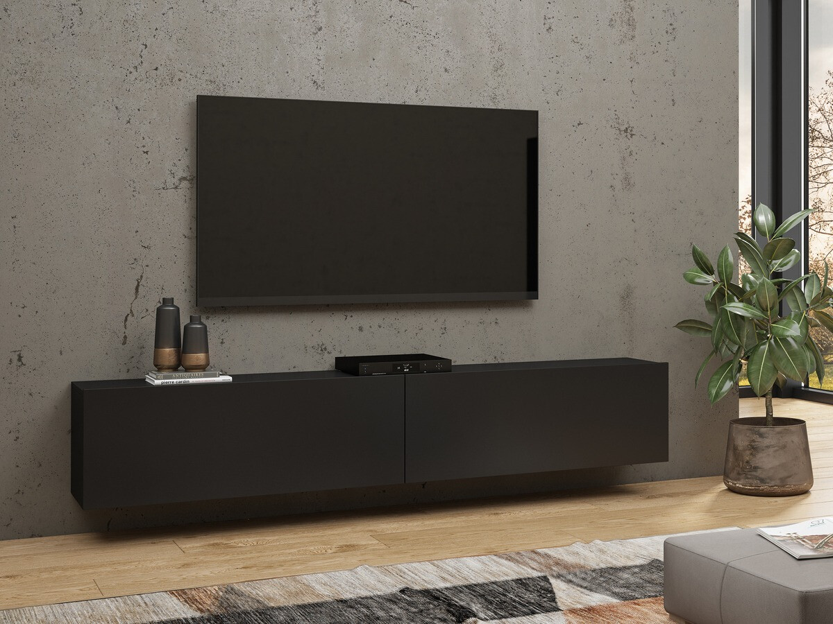 Mobile porta TV Revmiru 104 (Nero + Quercia di Wotan)