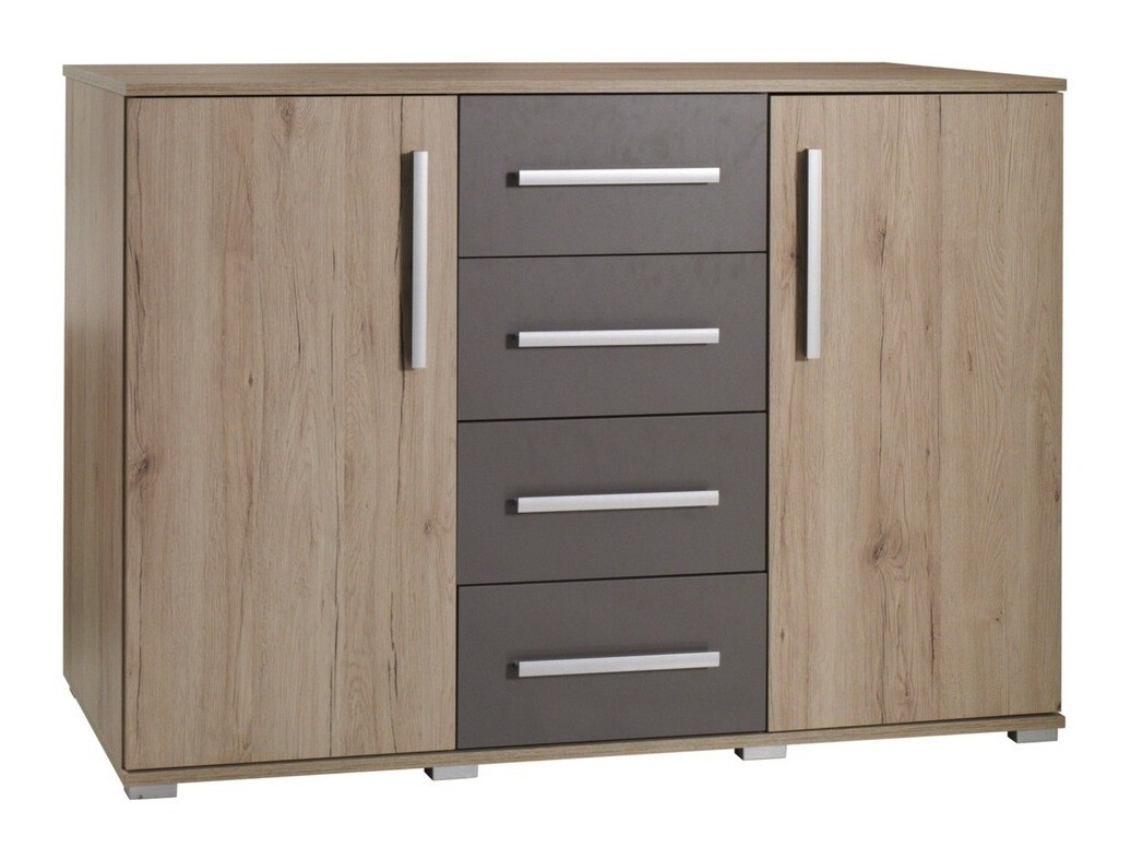 Cassettiera Murrieta 148 (Quercia sanremo + Grigio)