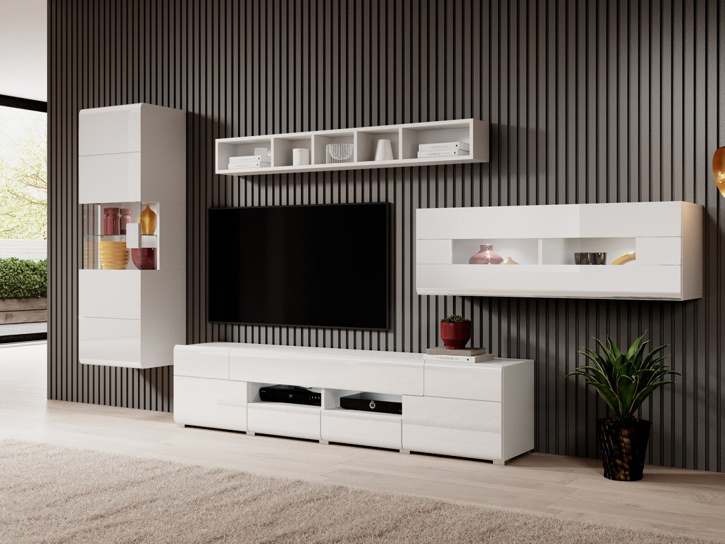 Mensola Torsone 109 (Bianco + Bianco lucido)
