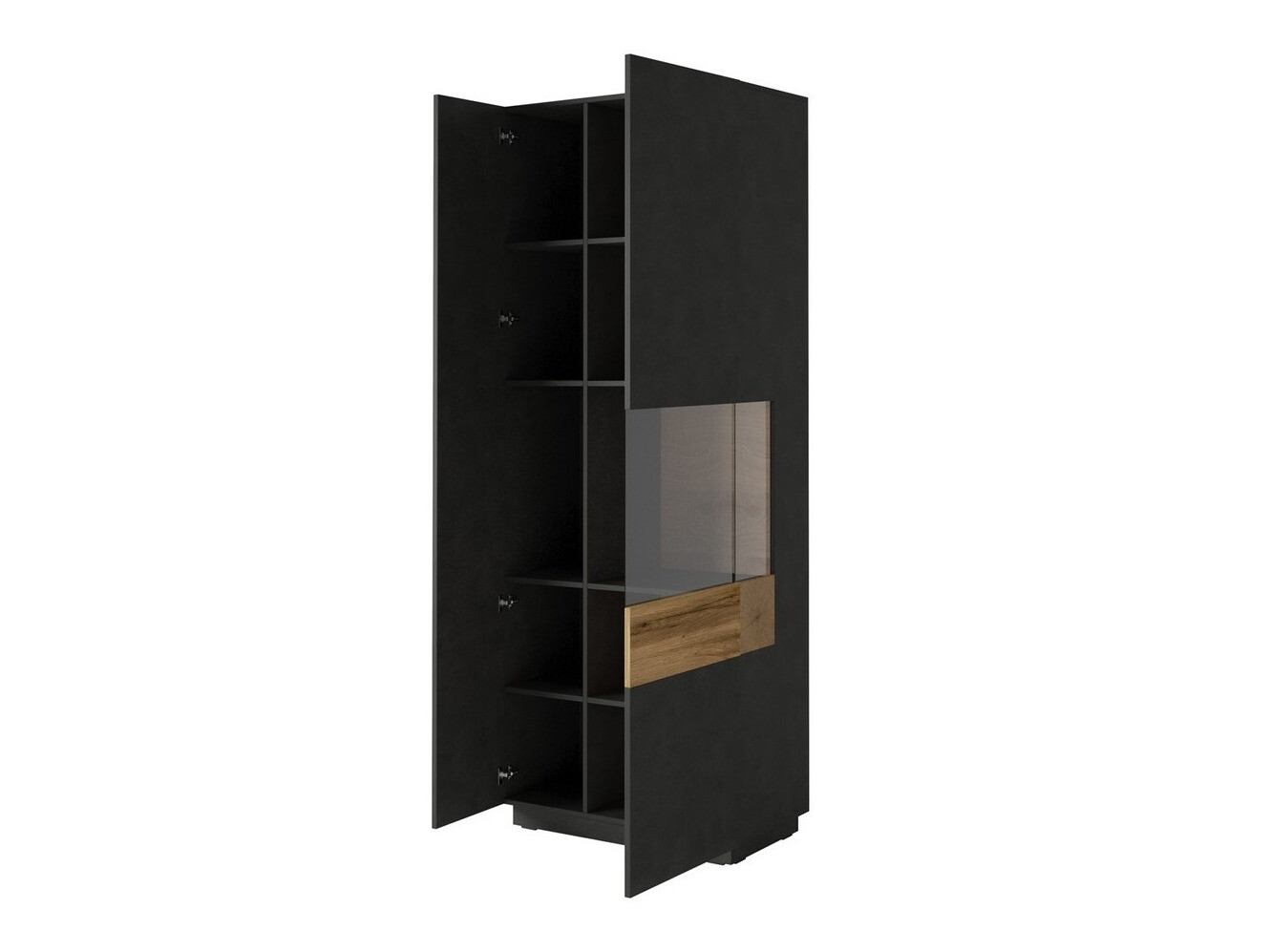 Scaffale Livlore 100 (Matera grigio + Quercia di Wotan)