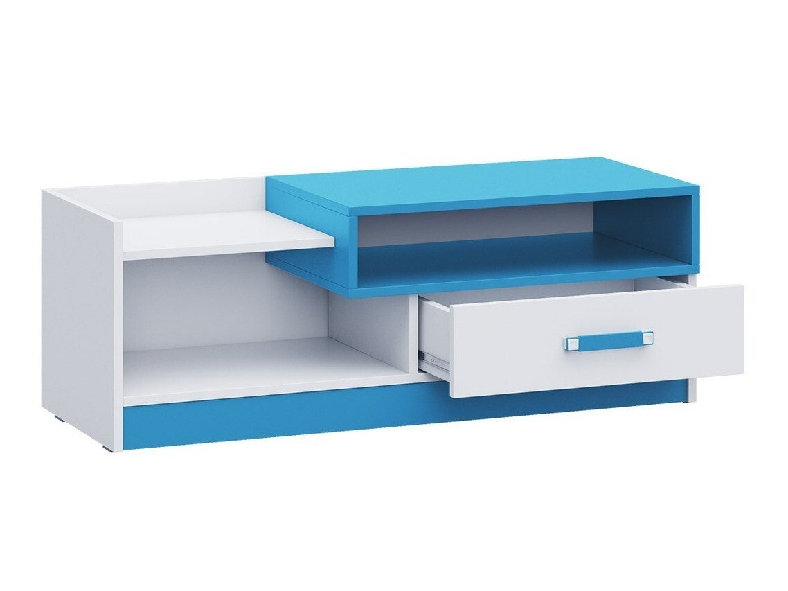 Parete attrezzata Lorlare 101 (Bianco + Grigio)