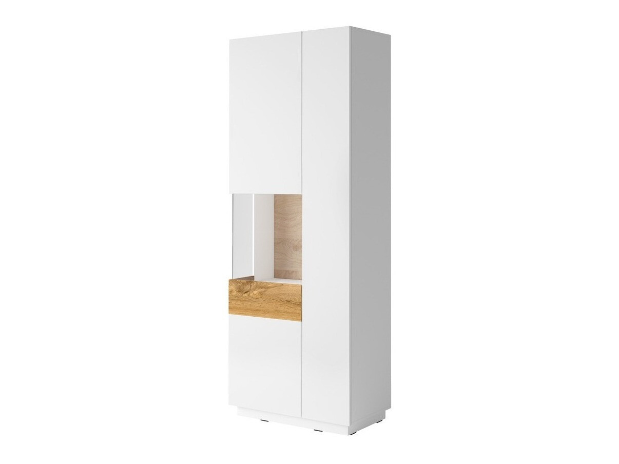 Scaffale Livlore 100 (Bianco + Bianco lucido + Quercia di Wotan)