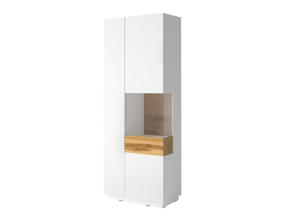 Scaffale Livlore 100 (Bianco + Bianco lucido + Quercia di Wotan)
