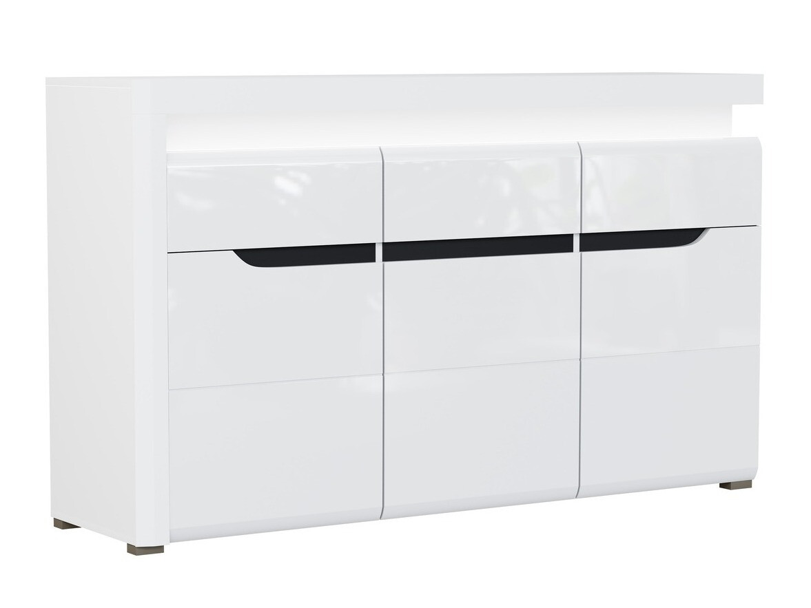Cassettiera Revelmi 103 (Bianco lucido + Bianco)