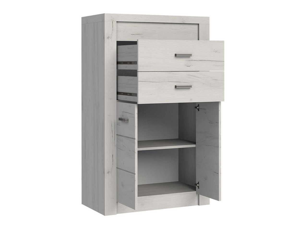 Parete attrezzata Serfeno 121 (Cenere scuro)