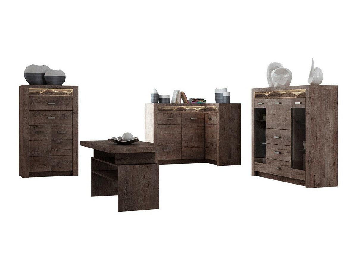 Parete attrezzata Serfeno 121 (Cenere scuro)