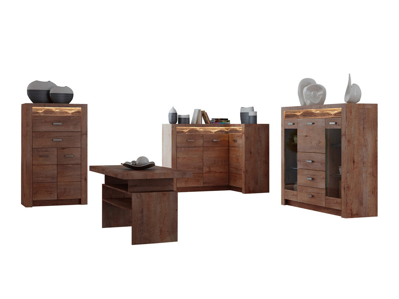 Parete attrezzata Serfeno 121 (Frassino)