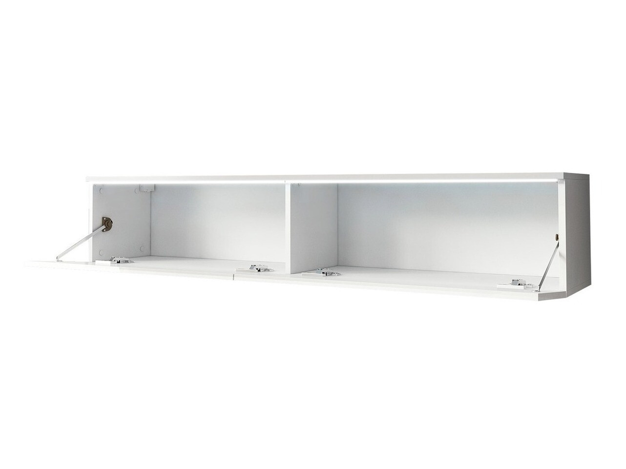 Mobile porta TV Scientia (Bianco + Bianco lucido)