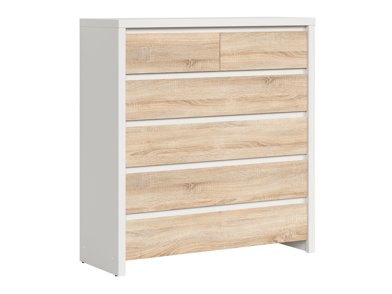 Cassettiera Nolroma 126 (Bianco + Sonoma quercia)