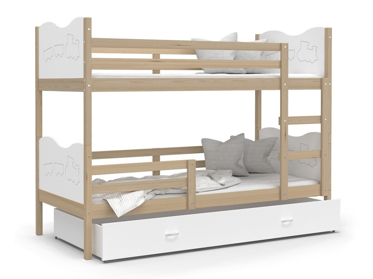 Letto a castello Aurora 110 (Bianco)