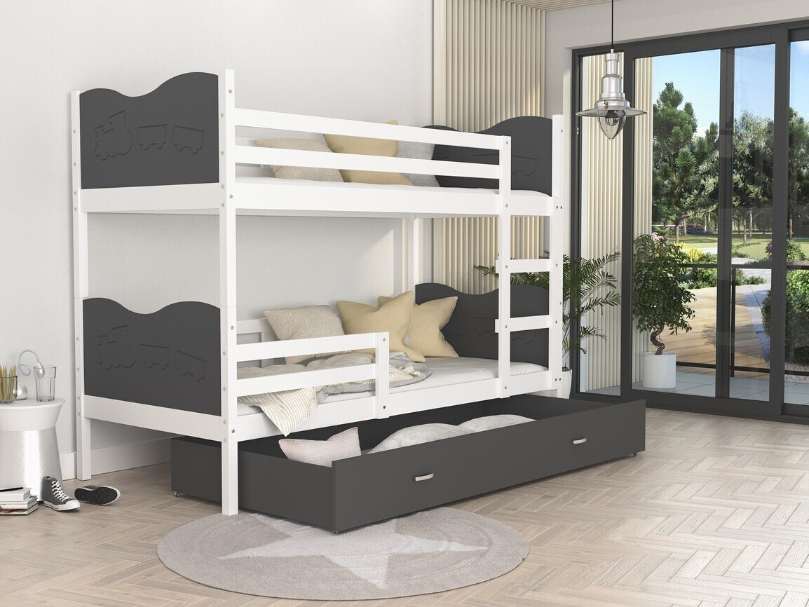 Letto a castello Aurora 112 (Grigio)