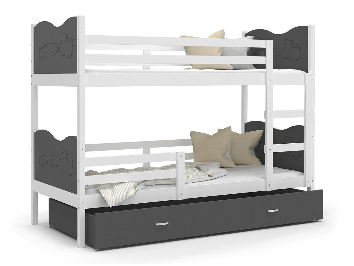 Letto a castello Aurora 112 (Grigio)