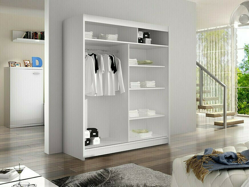 Armadio Closico Vastor I (Bianco + Rovere Artisan)