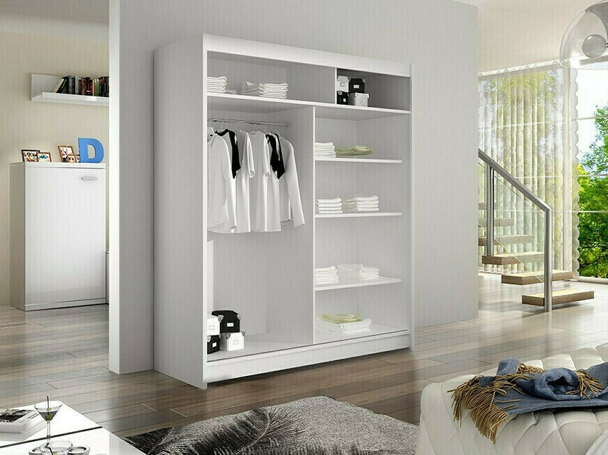 Armadio Closico Vastor I (Nero + Rovere Artisan)