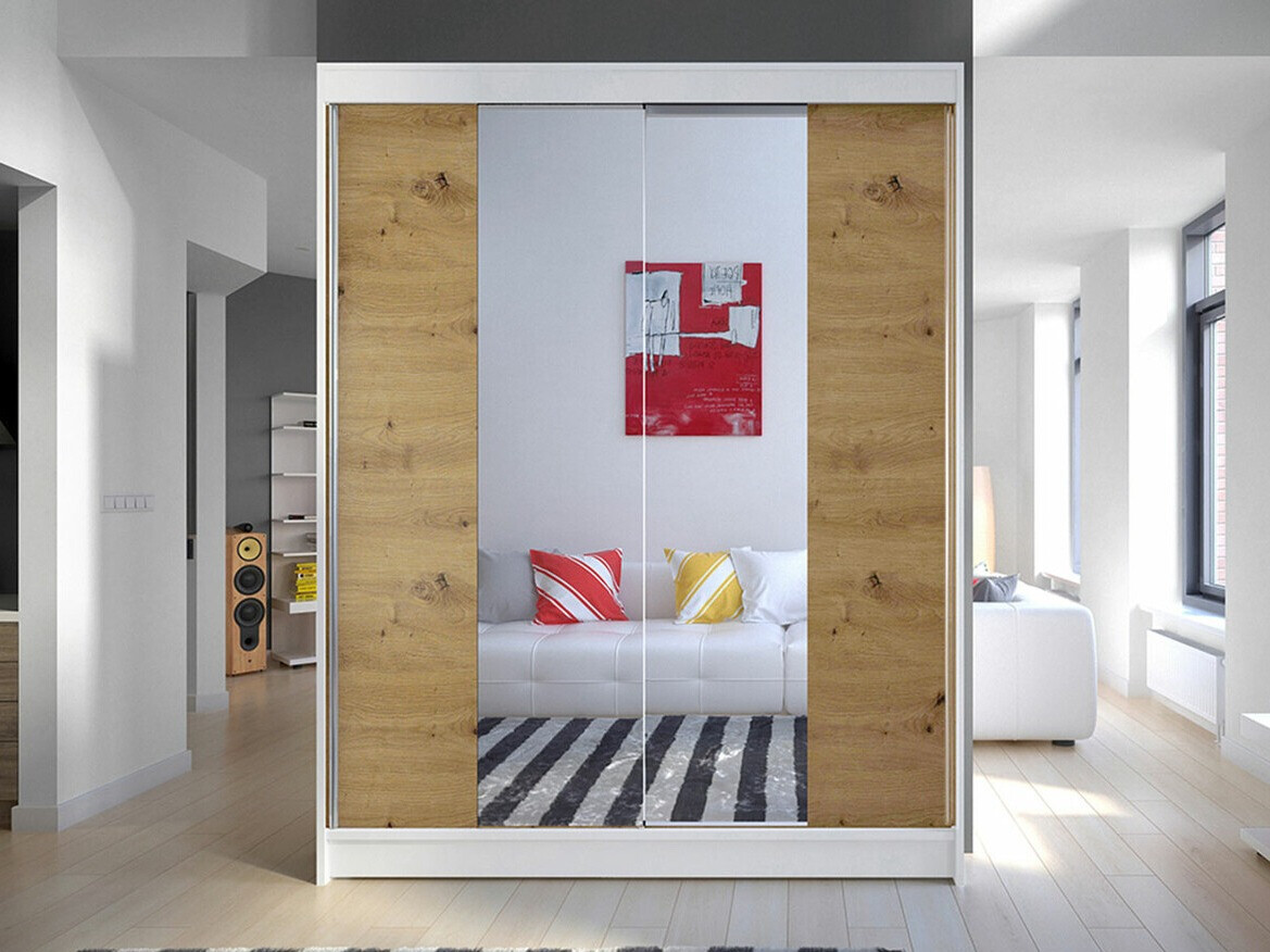 Armadio Closico Vastor II (Bianco + Rovere Artisan)