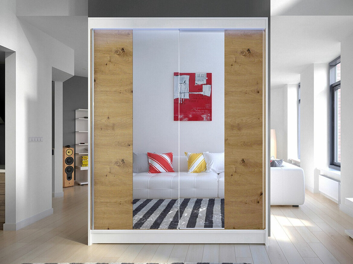 Armadio Closico Vastor II (Bianco + Rovere Artisan)